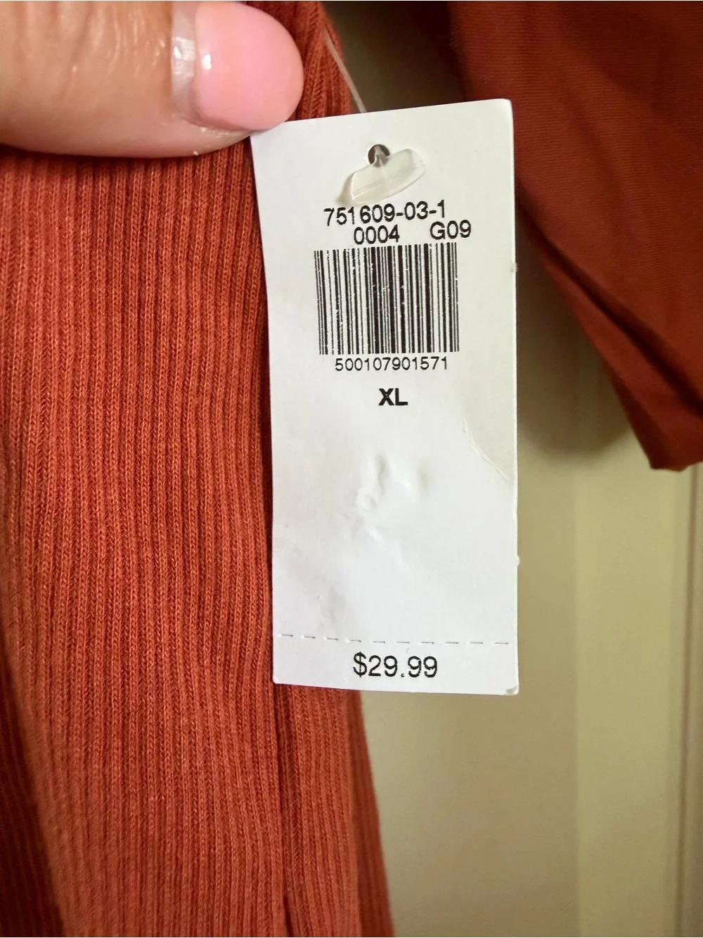 NWT Old Navy Rust Puff-Sleeve Henley Top